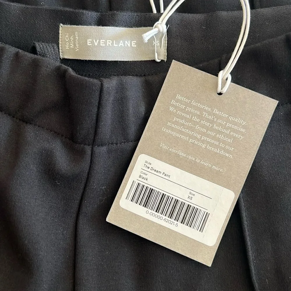 Everlane The Dream Black Pants Trousers Pull On Black size XS - Picture 14 of 14